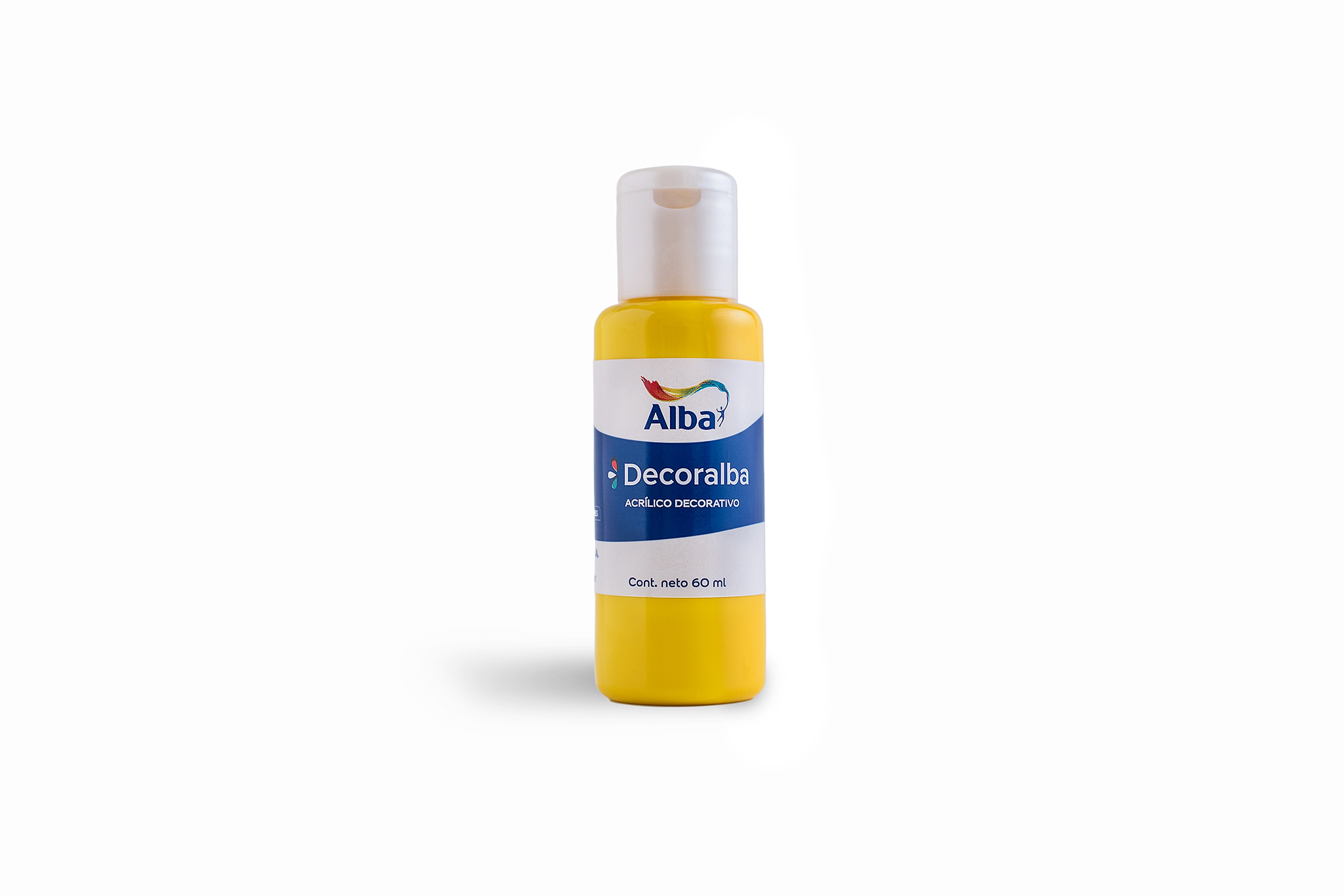 Acrilico decorativo alba 60cc amarillo brillante 473 - 60ML - Alba Artística